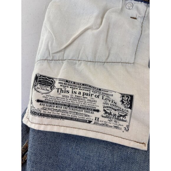 Levis Denim Frayed Hem Button Fly DIY Cut Off Shorts Size W30 - Picture 12 of 15